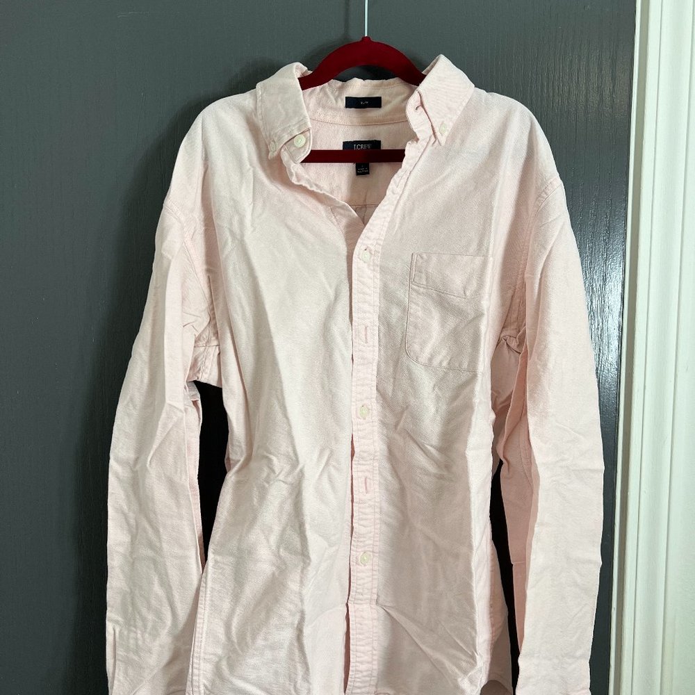 JCrew Oxford Shirt (Pink, Small)